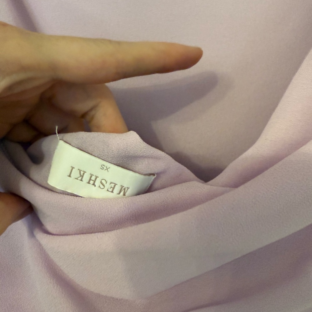 Meshki Lilac Draped Maxi Dress - Picture 5 of 6